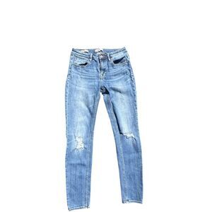 Vigoss Jagger Women's Skinny Jeans Size 28 Blue Distressed High-Rise